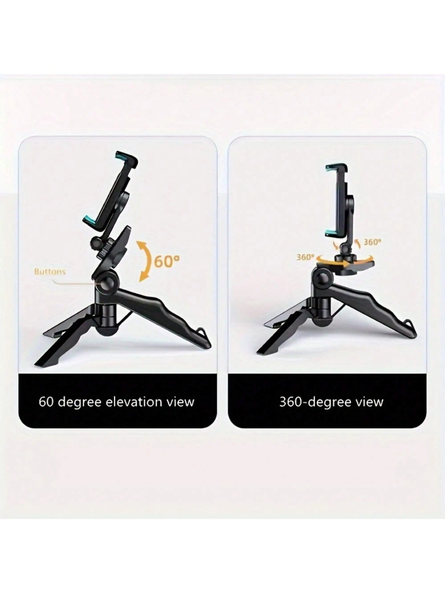 360° Swivelling Smartphone Tripod - Extendable Selfie Stick - Suitable for most mobile phones